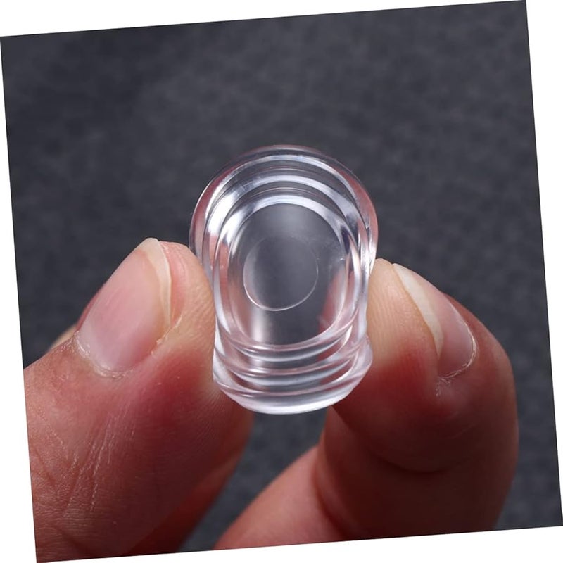 18 Pcs Round Clear Glass Table Pads Non Slip Adhesive Bumpers Protective Pads For Wall Wooden Floor - Image 3